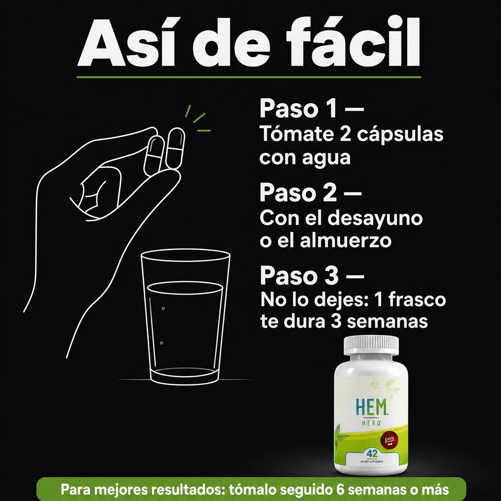 Así de fácil: cómo se toma HEM Hero
