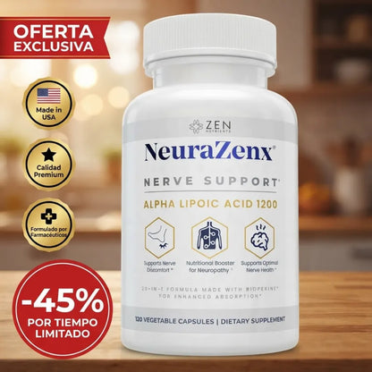 NeuraZenx – Alivia Ardor, Hormigueo y Adormecimiento en Pies y Manos