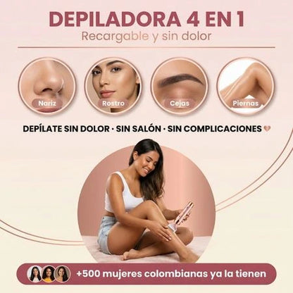 Maquina Depiladora Femenina 4 En 1