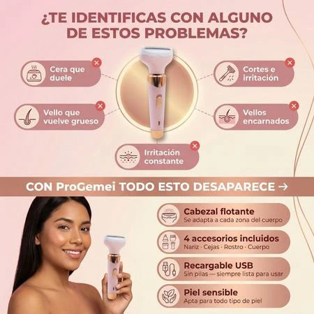 Maquina Depiladora Femenina 4 En 1