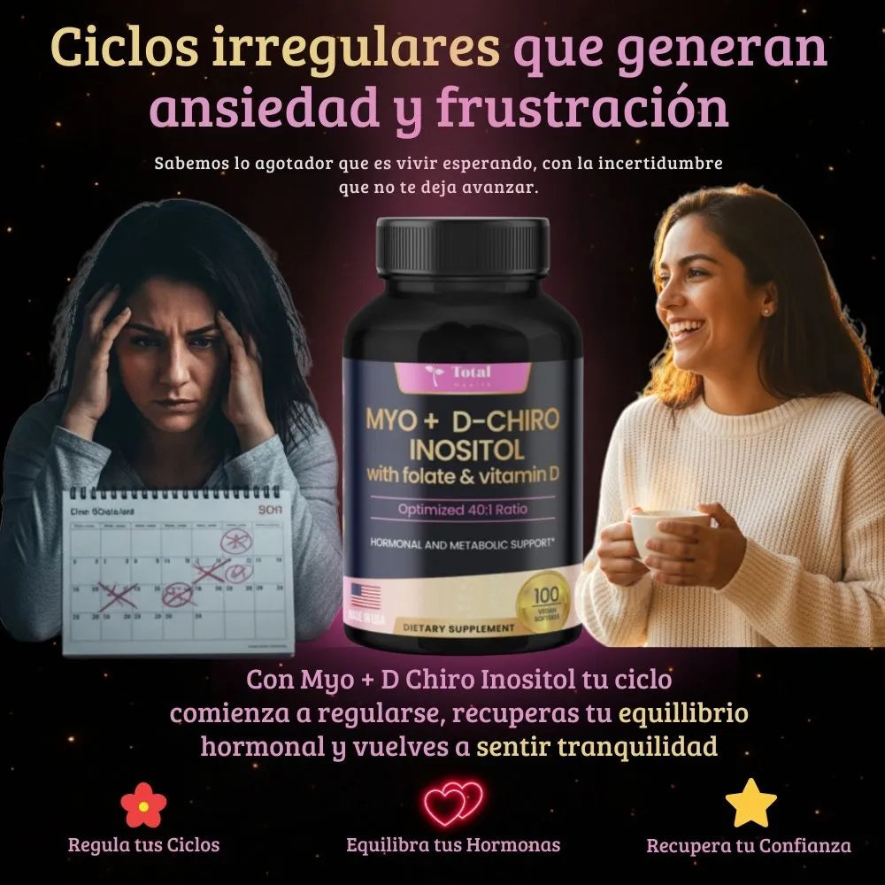 Ciclos bajo control con Myo + D-Chiro Inositol