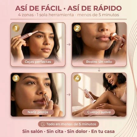 Maquina Depiladora Femenina 4 En 1