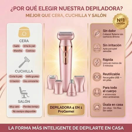 Maquina Depiladora Femenina 4 En 1