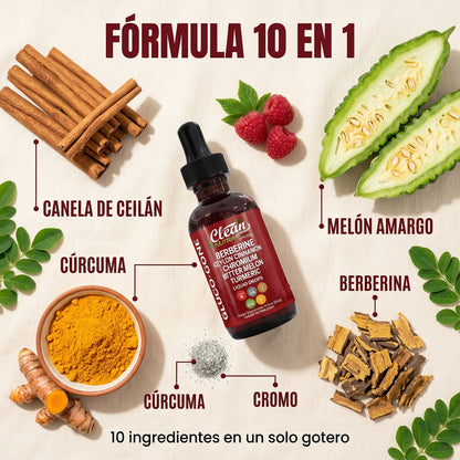 Berberina Líquida en Gotas — Control de Picos de Azúcar y Apoyo a la Sensibilidad a la Insulina — OFERTA 2x1