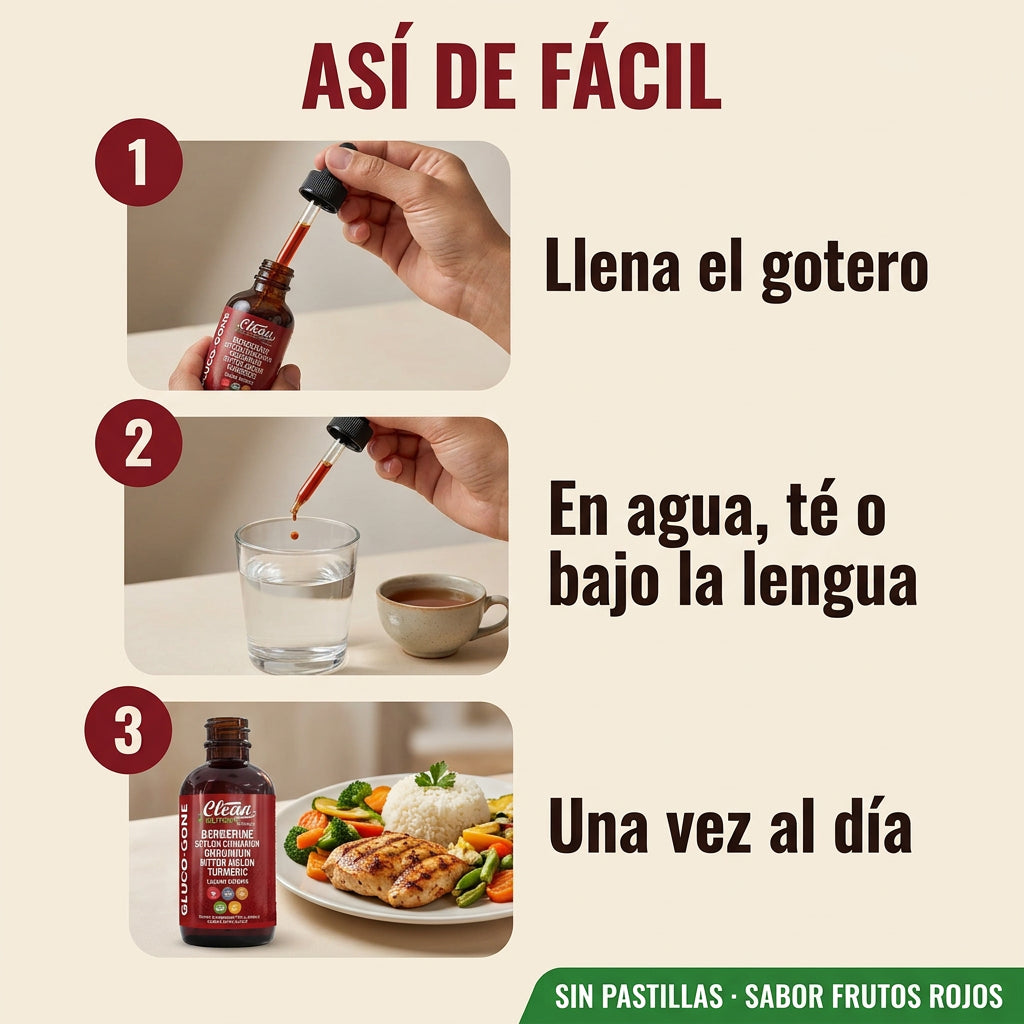Berberina Líquida en Gotas — Control de Picos de Azúcar y Apoyo a la Sensibilidad a la Insulina — OFERTA 2x1