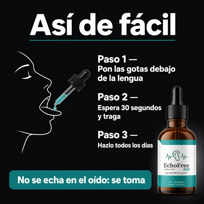 Cómo se toma EchoFree PRO: debajo de la lengua